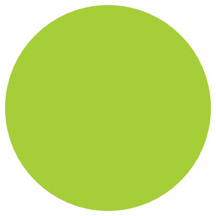 Kreis in Gelbgrün